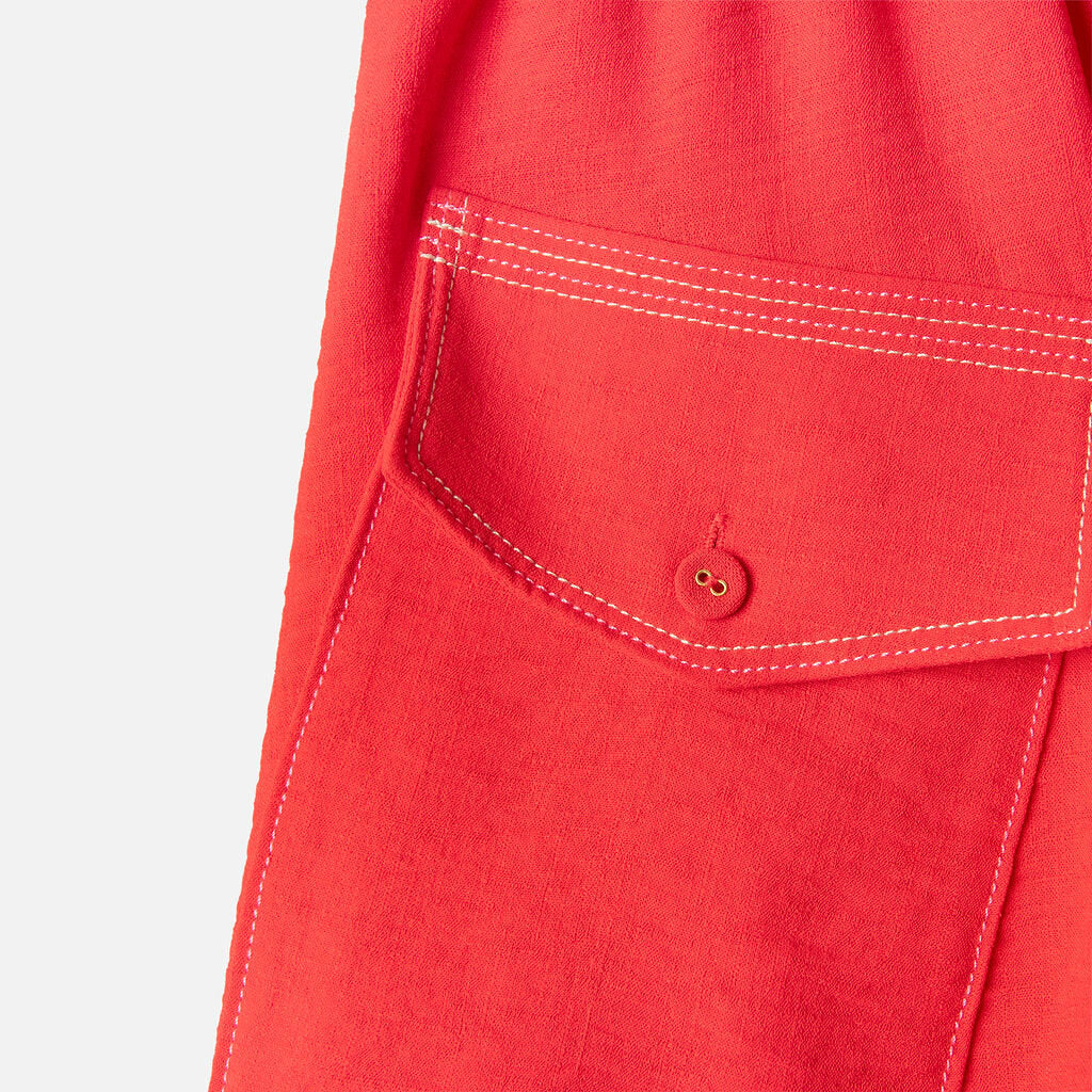 Ramy Brook Red Poly Bubble Skirt