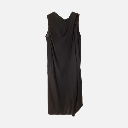 Maria Cornejo Black Silk Cowl Neck Dress