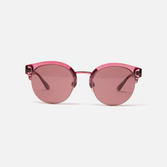 Burberry Pink Round Sunglasses