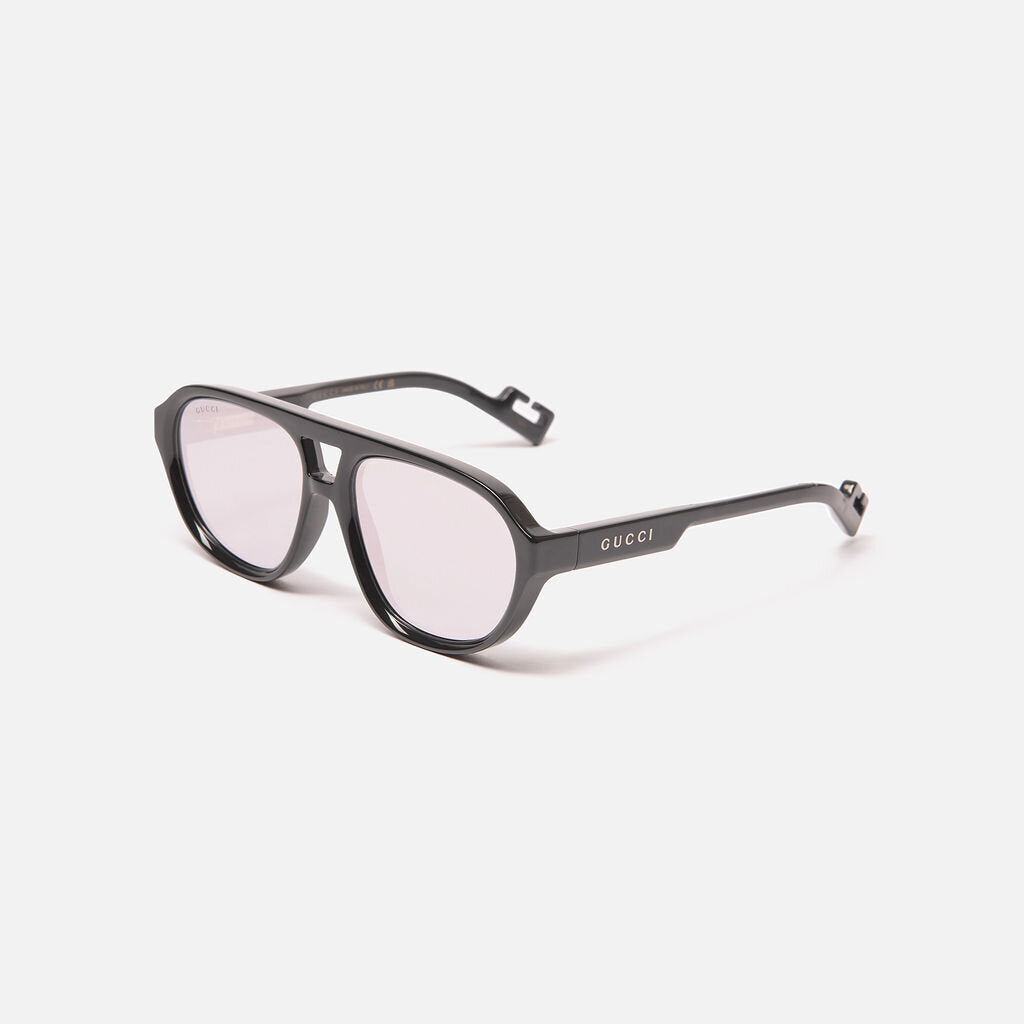Gucci Black Aviator Sunglasses
