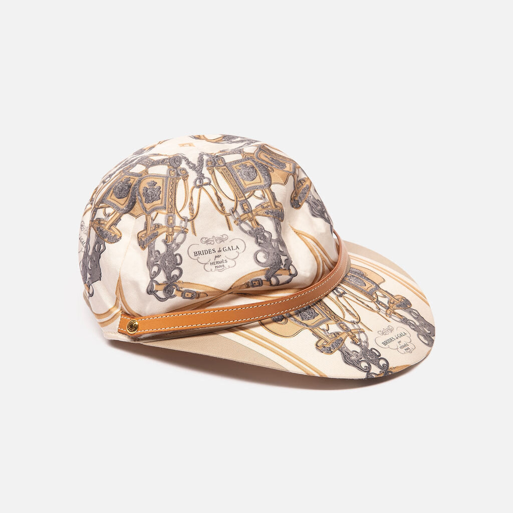 Hermes Cotton & Leather Cap
