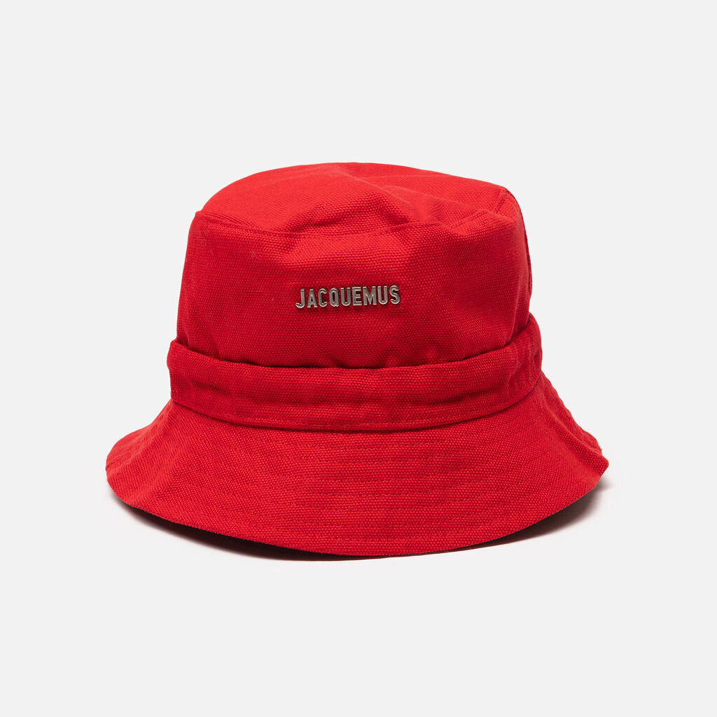 Jacquemus Red Cotton Bucket Hat