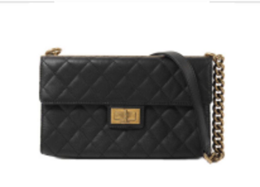 Black Reissue Trendy Flap Crossbody