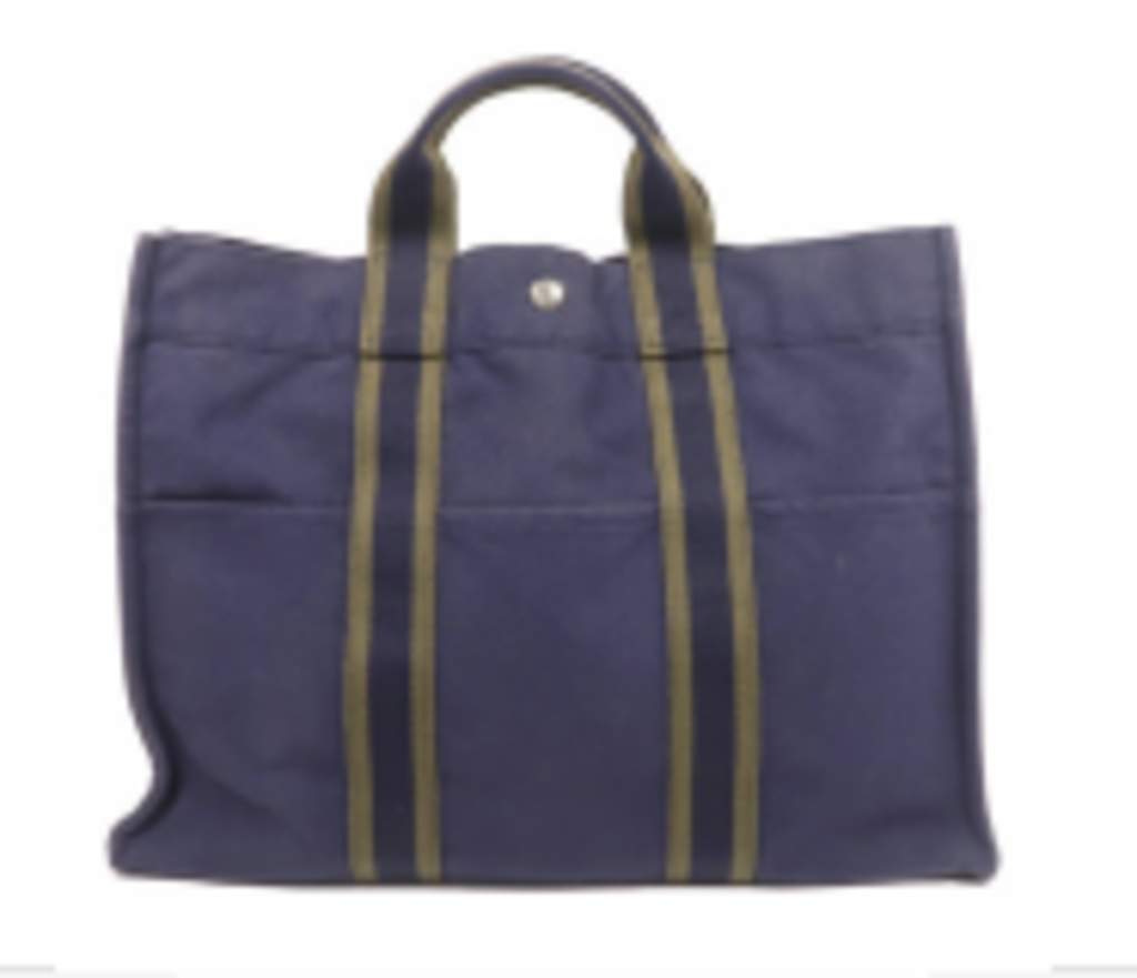 Navy Canvas Herline Tote