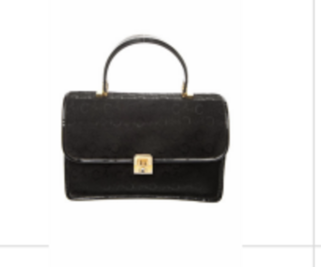 Black Canvas Sulky C Top Handle Bag