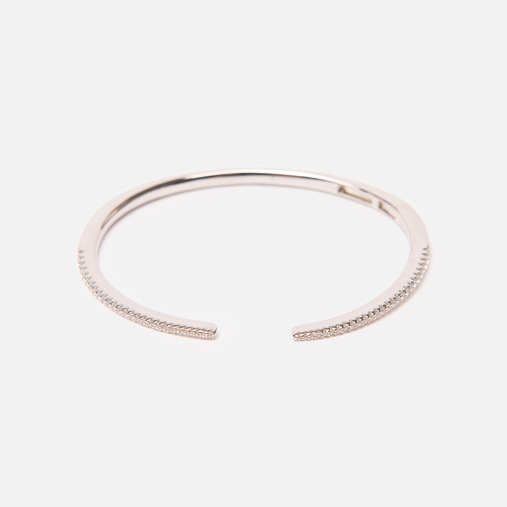 Jetsy Sadie Contemporary White Gold Thin Spike Cuff
