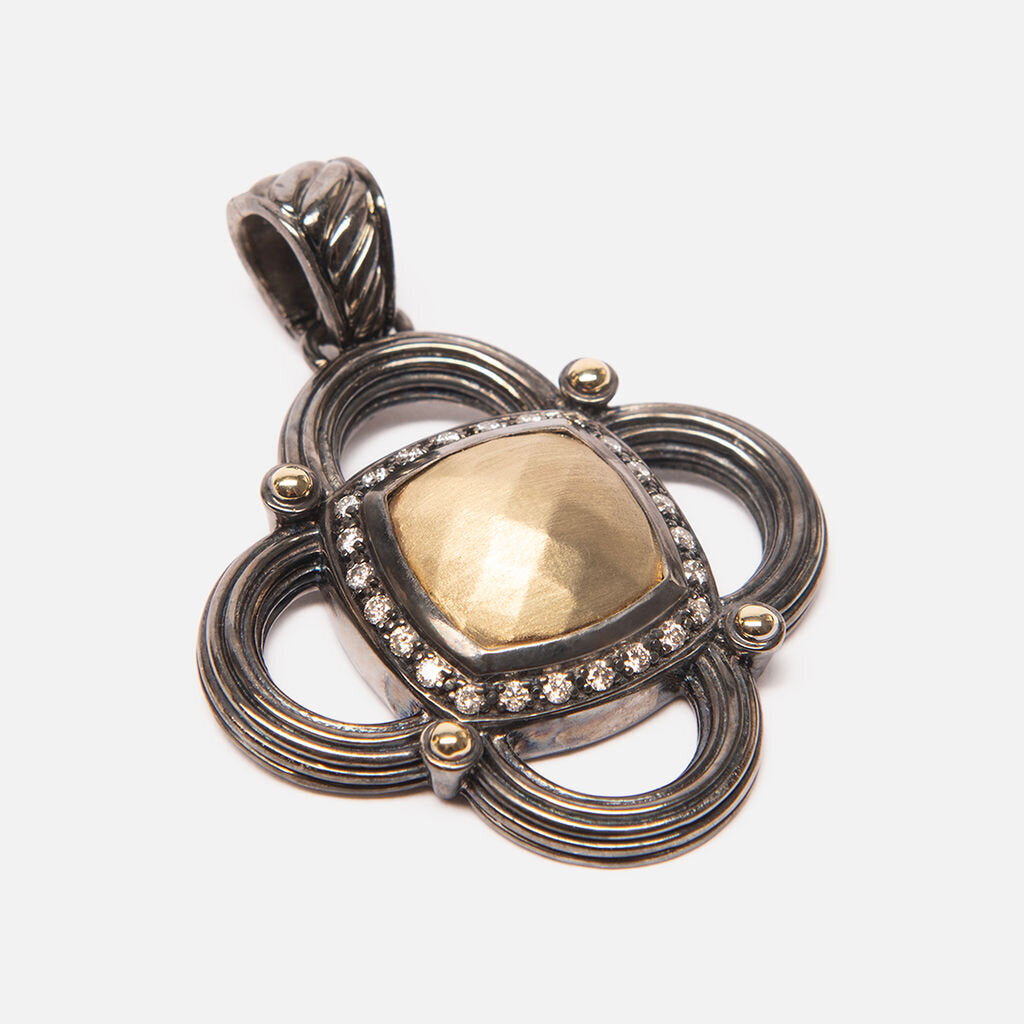 David Yurman 18k .28tcw Diamond Renaissance Pendant