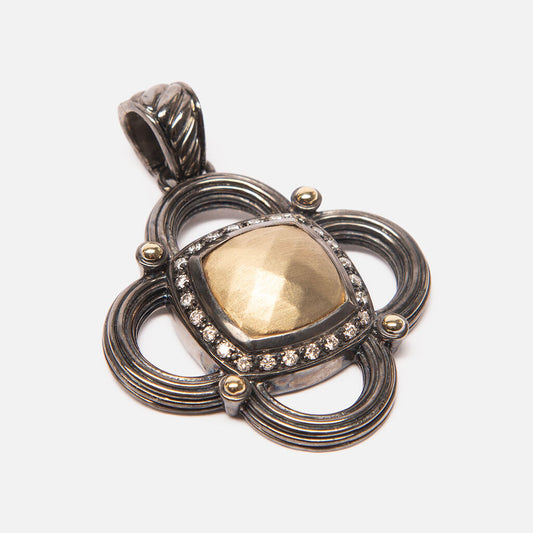 David Yurman 18k .28tcw Diamond Renaissance Pendant