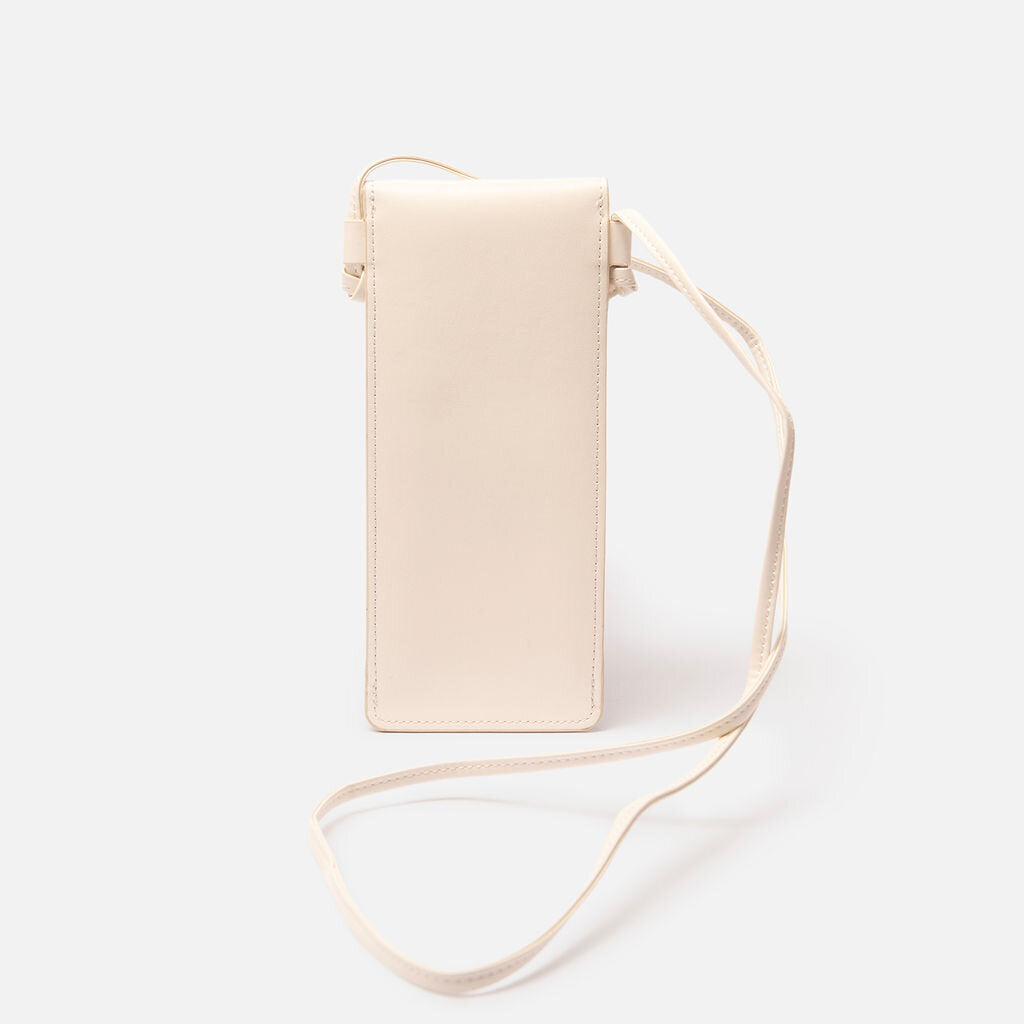 Celine Off White Leather Phone Holder