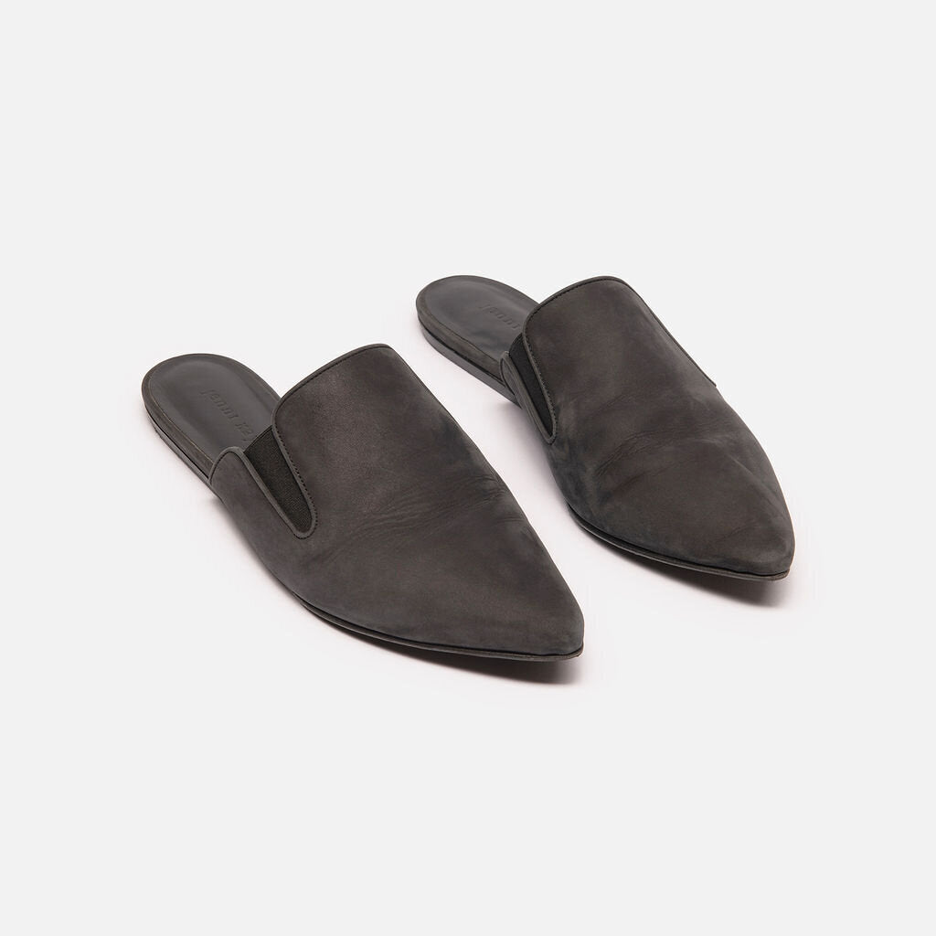 Jenni Kayne Black Suede Slides