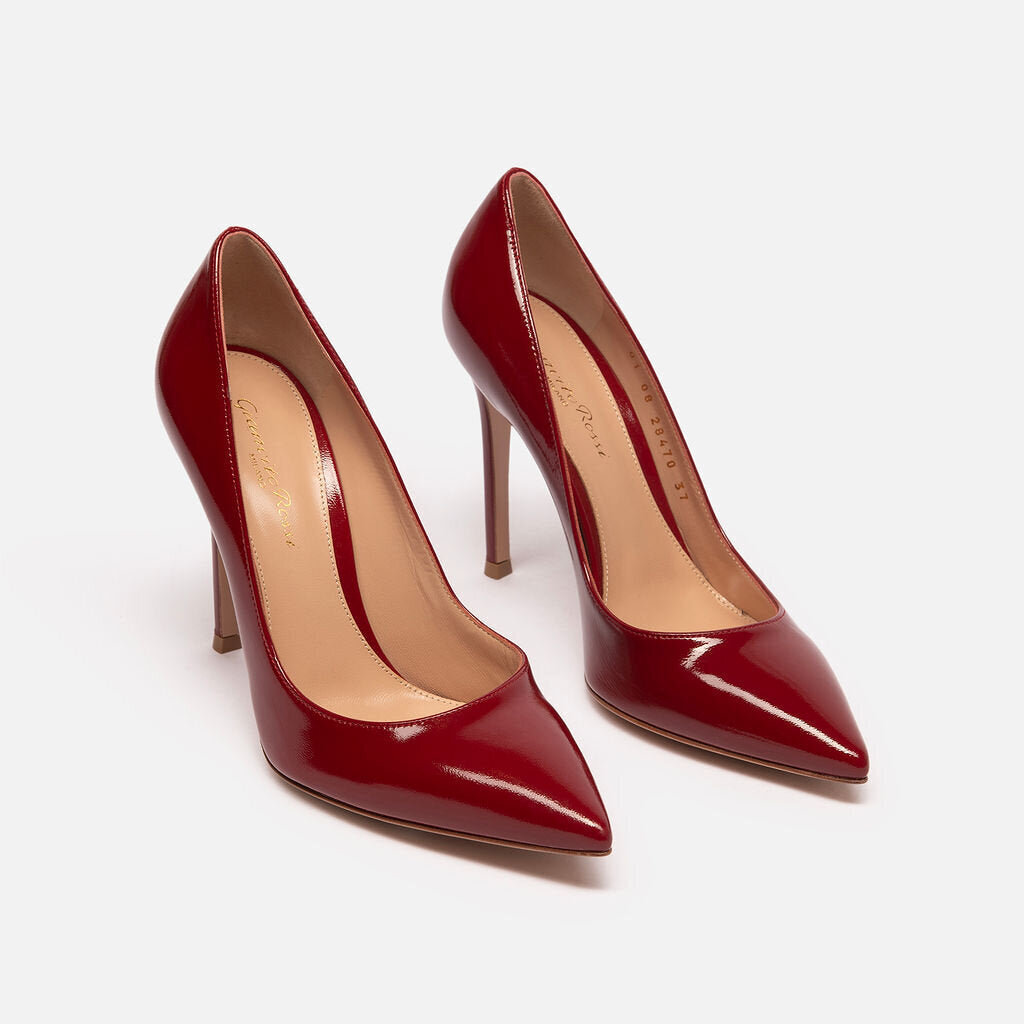 Gianvito Rossi Red Patent Leather Heek