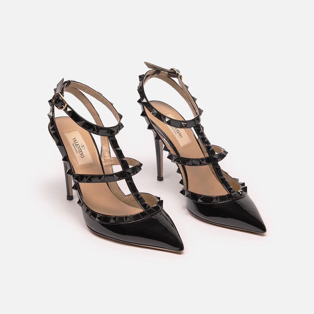 Valentino Black Rockstud Pumps