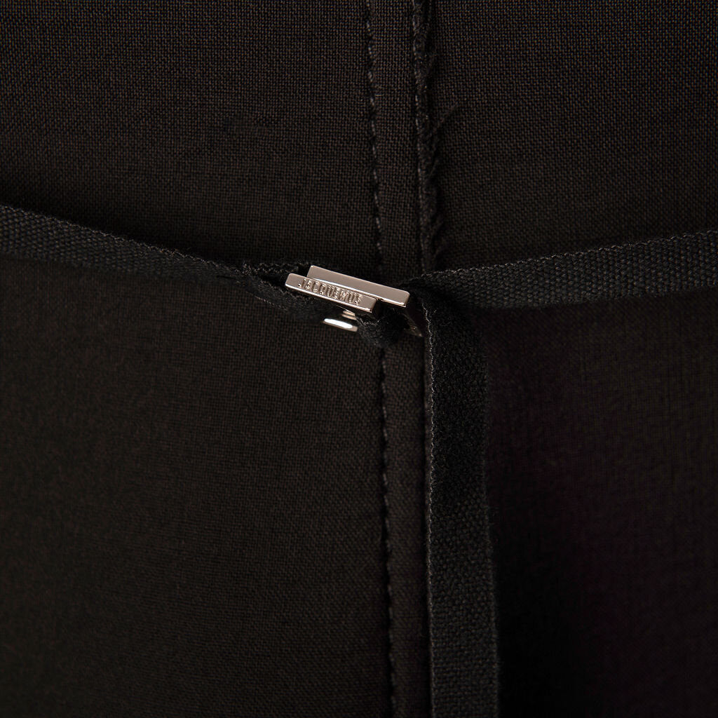 Jacquemus Black Poly and Wool Mini Dress