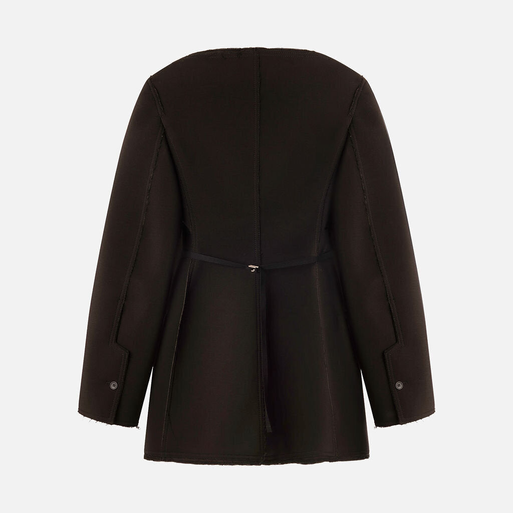 Jacquemus Black Poly and Wool Mini Dress