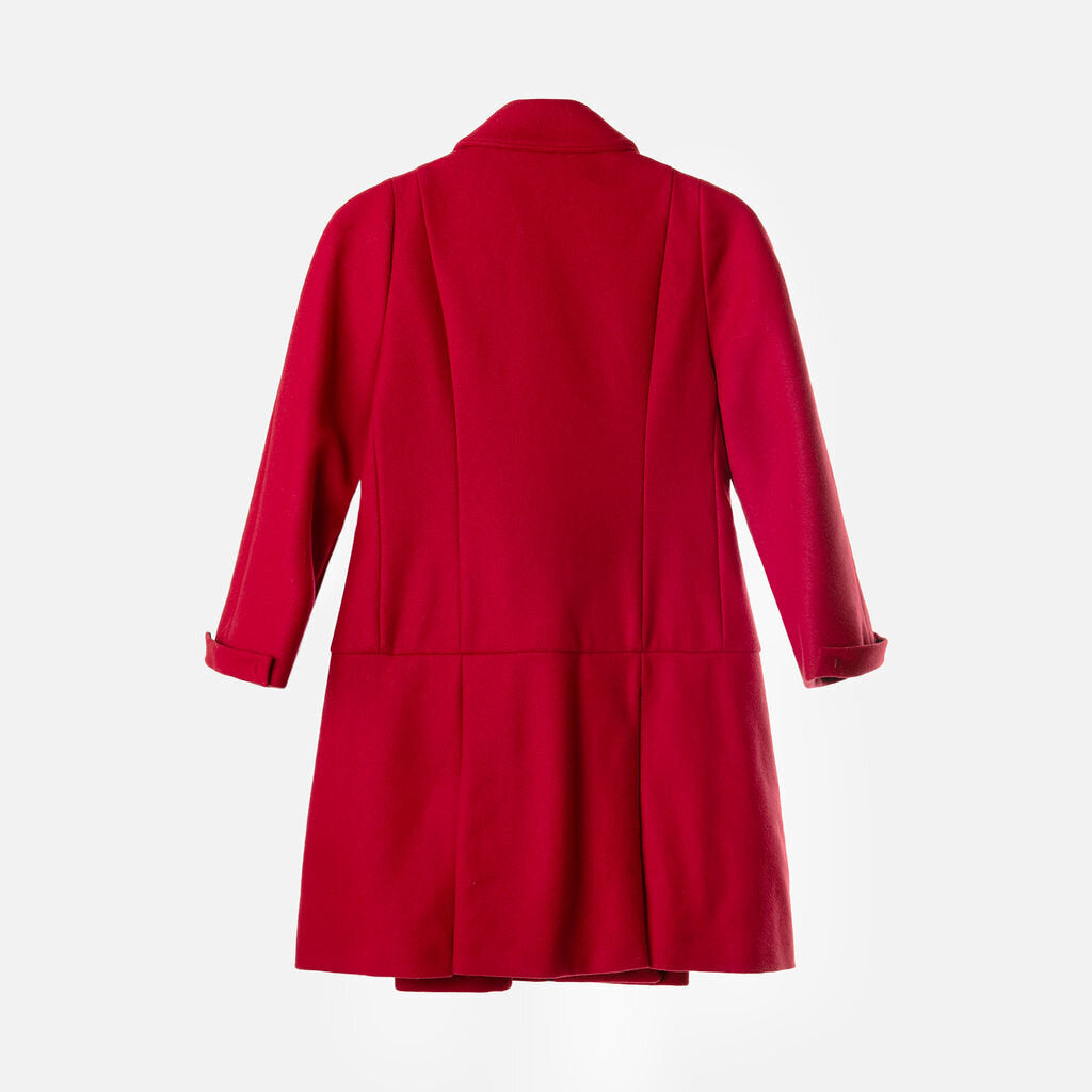 Miu Miu Red Wool Blend Coat
