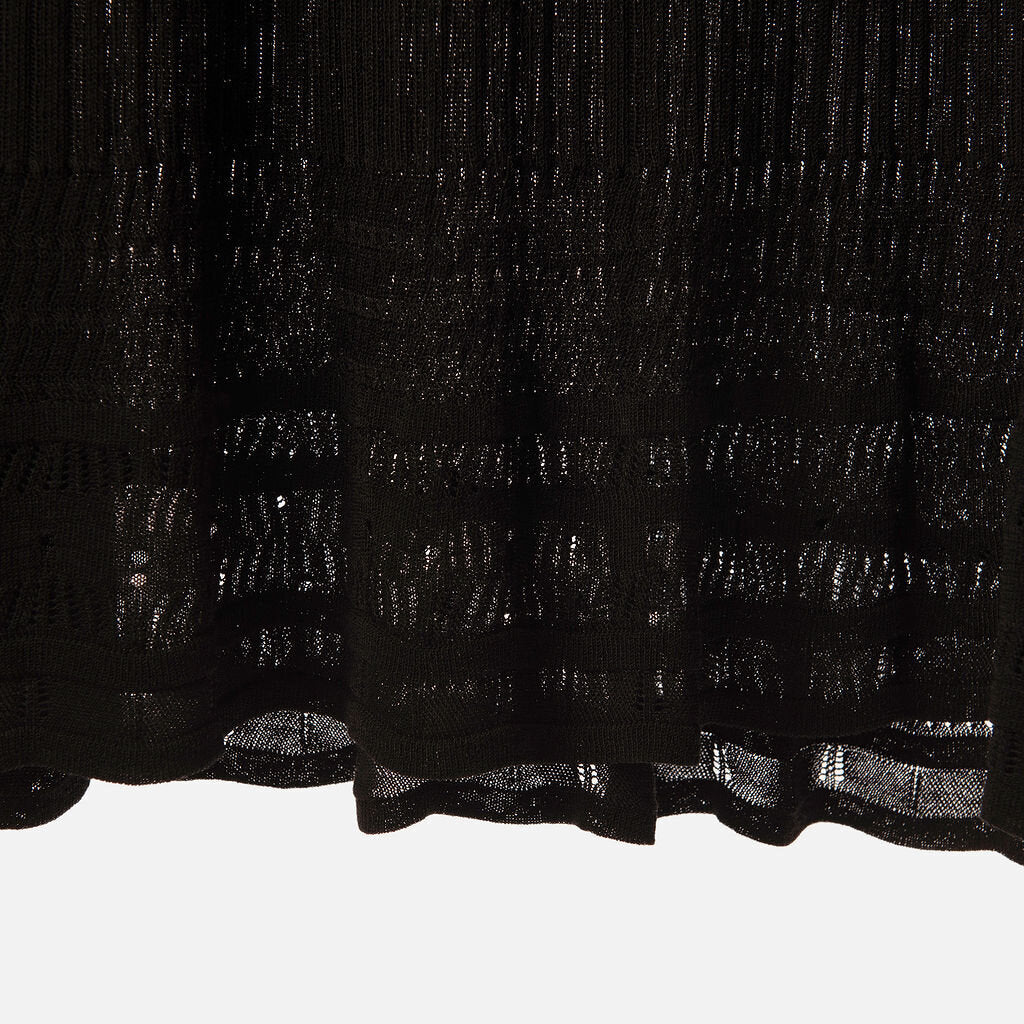 Carlisle Black Viscose Blend Knit Maxi Skirt
