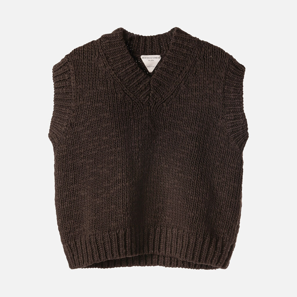 Bottega Veneta Brown Wool Sweater Vest
