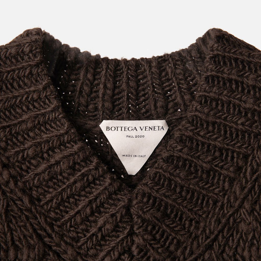 Bottega Veneta Brown Wool Sweater Vest