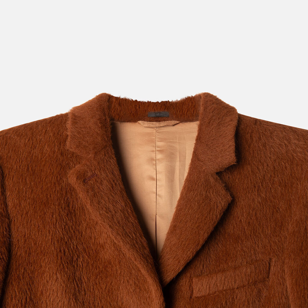 Acne Studios Rust Alpaca and Wool Coat