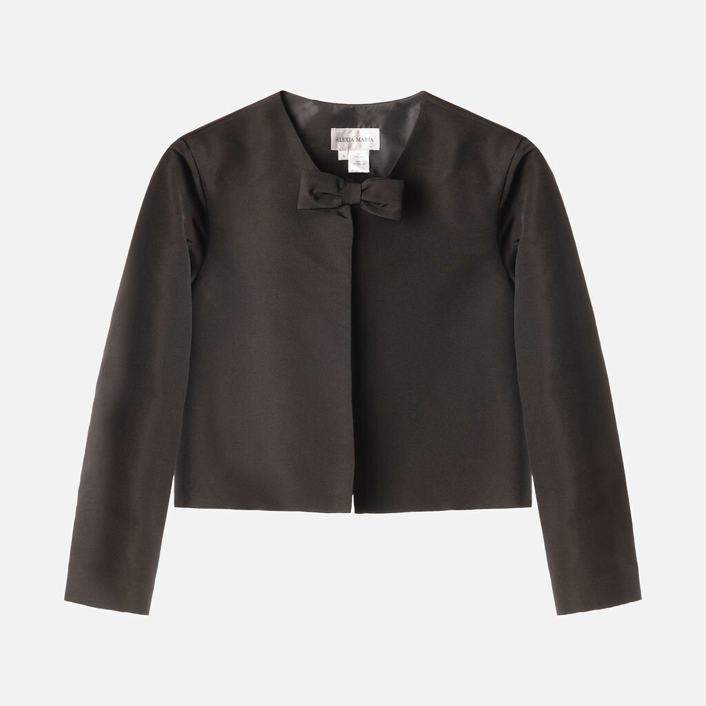 Alexia Maria Black Silk Evening Jacket