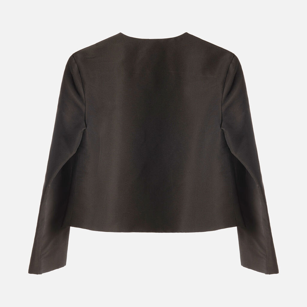 Alexia Maria Black Silk Evening Jacket