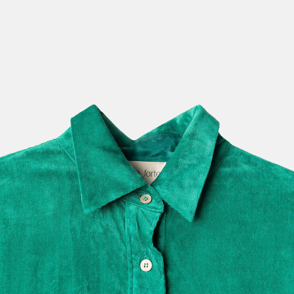 forte_forte Green Viscose Terry Shirt