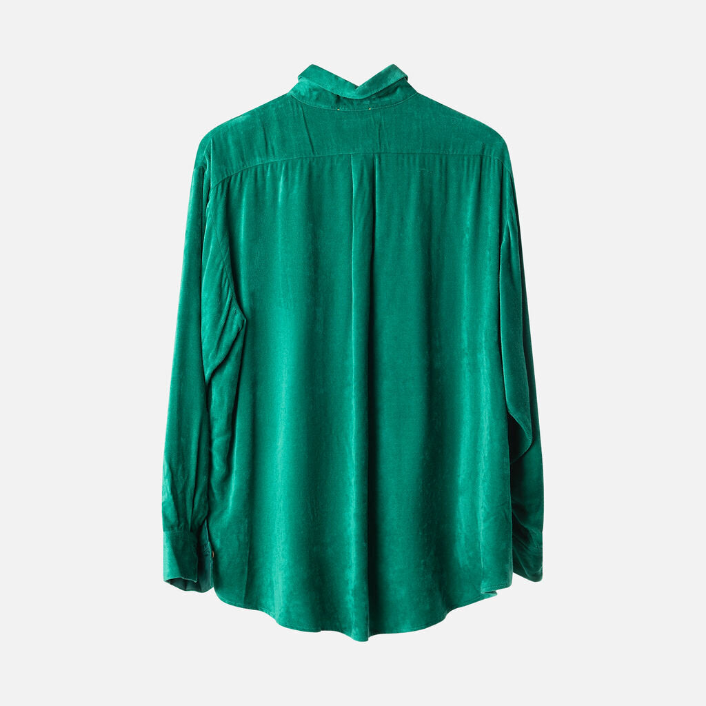 forte_forte Green Viscose Terry Shirt