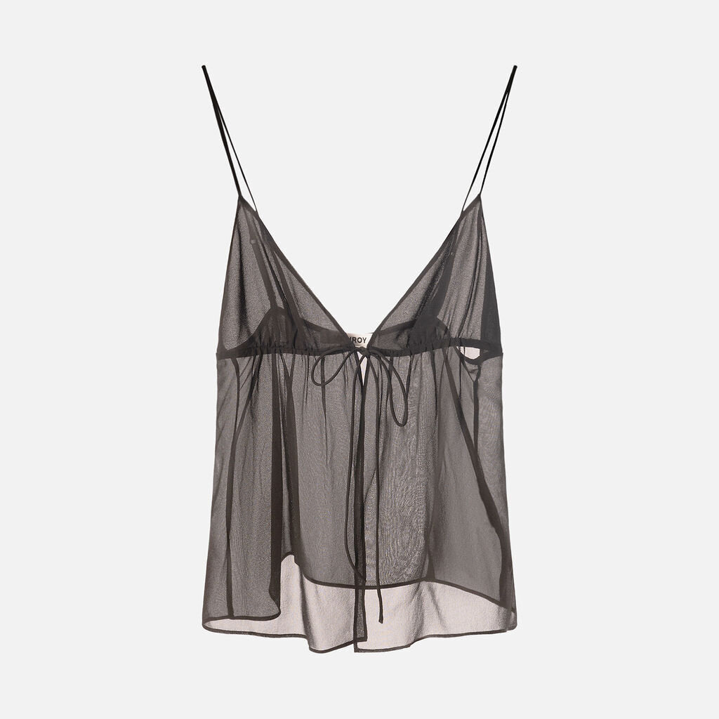 Venroy Black Silk Cami