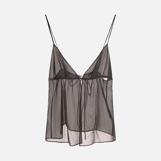 Venroy Black Silk Cami