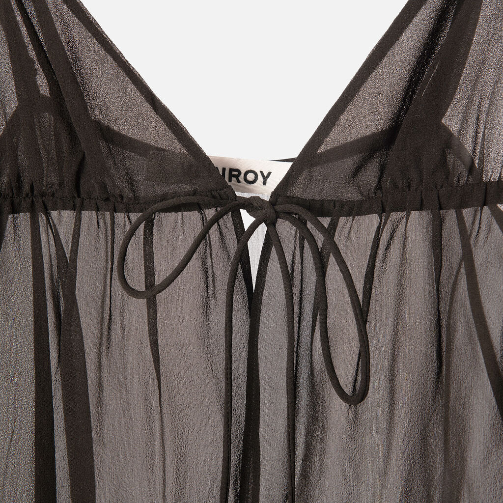 Venroy Black Silk Cami