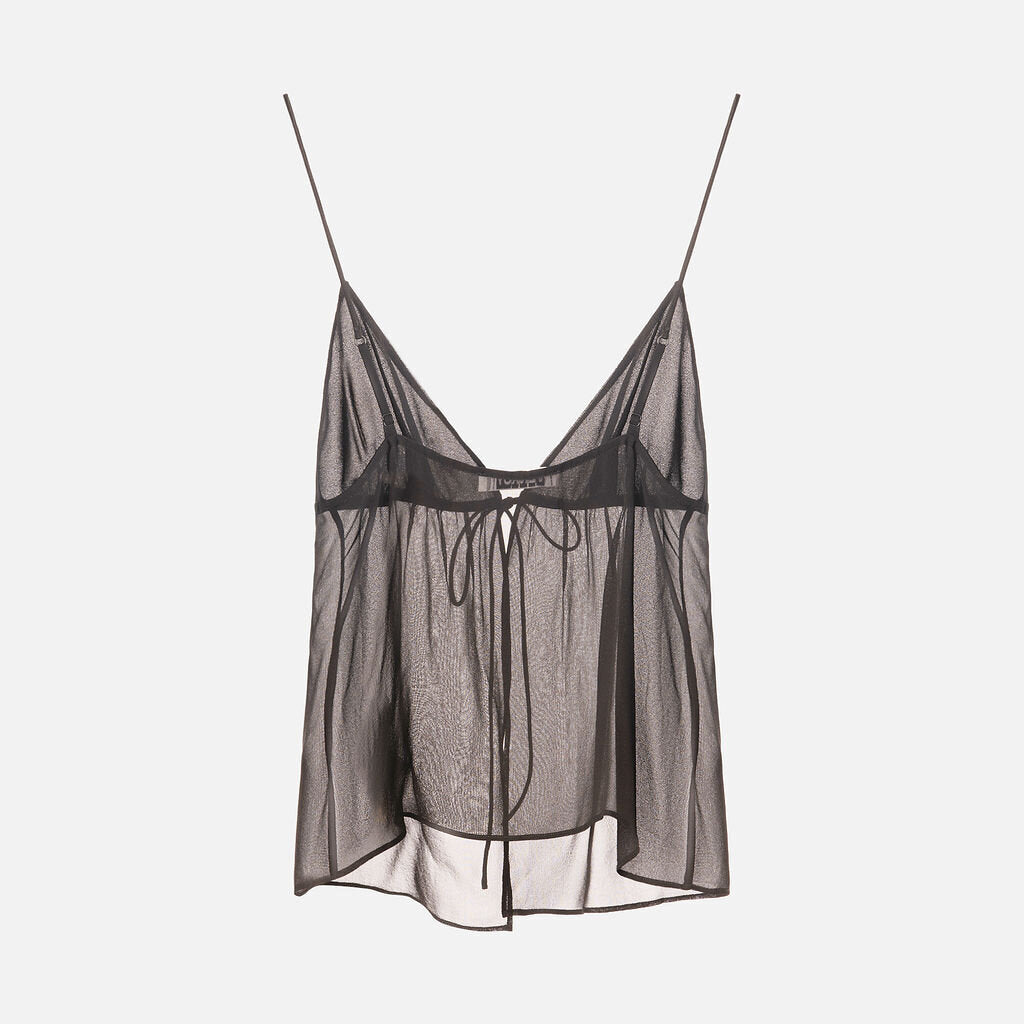 Venroy Black Silk Cami