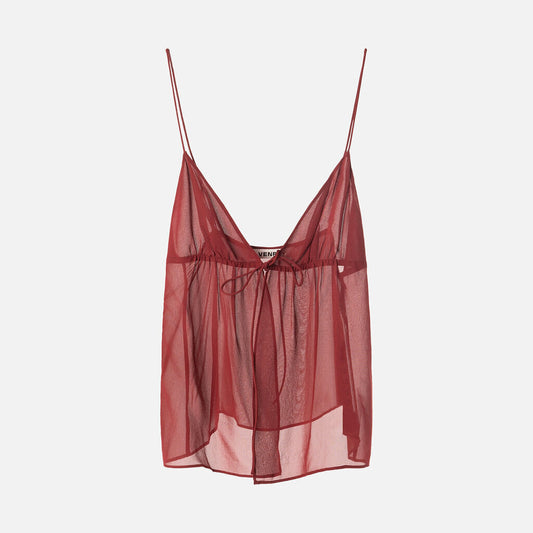 Venroy Maroon Silk Cami
