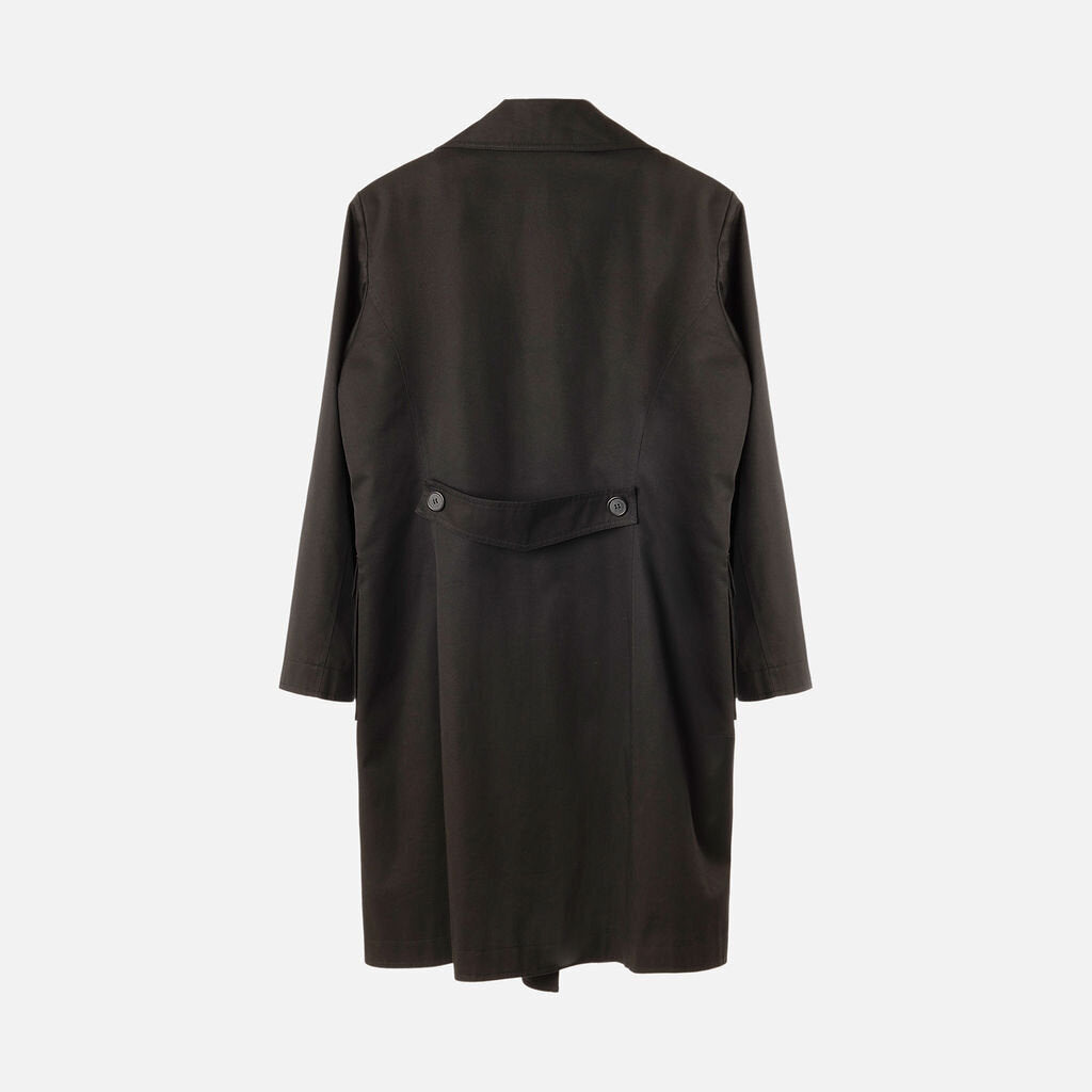 Pendleton Black Twill Trench Coat With Liner