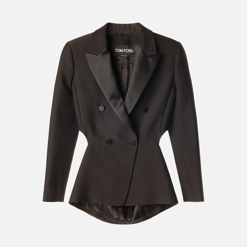 Tom Ford Black Open Back Blazer