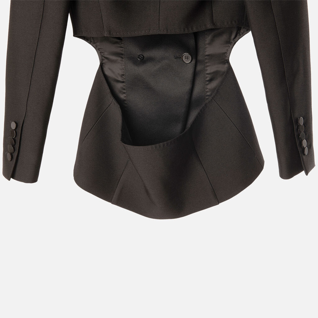 Tom Ford Black Open Back Blazer