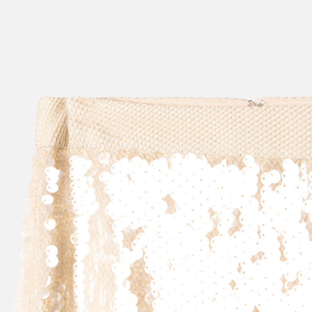 TWP Beige Sequin Midi Skirt (est 995)