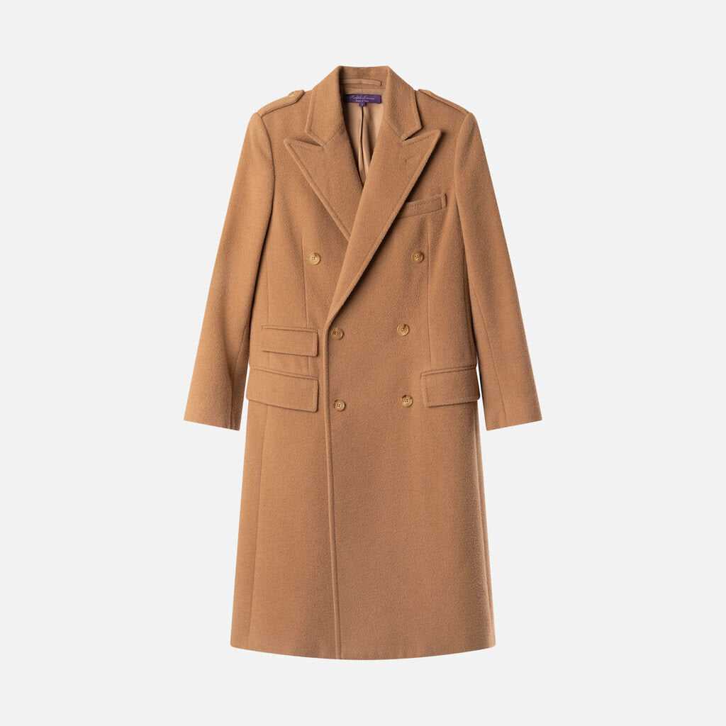 Ralph Lauren Purple Label Beige Camel Hair Coat