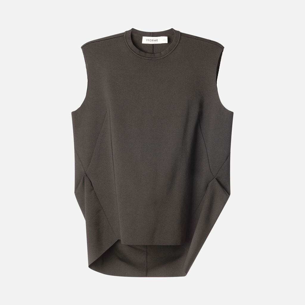 FForme Black Silk & Polyamide Sleeveless Top