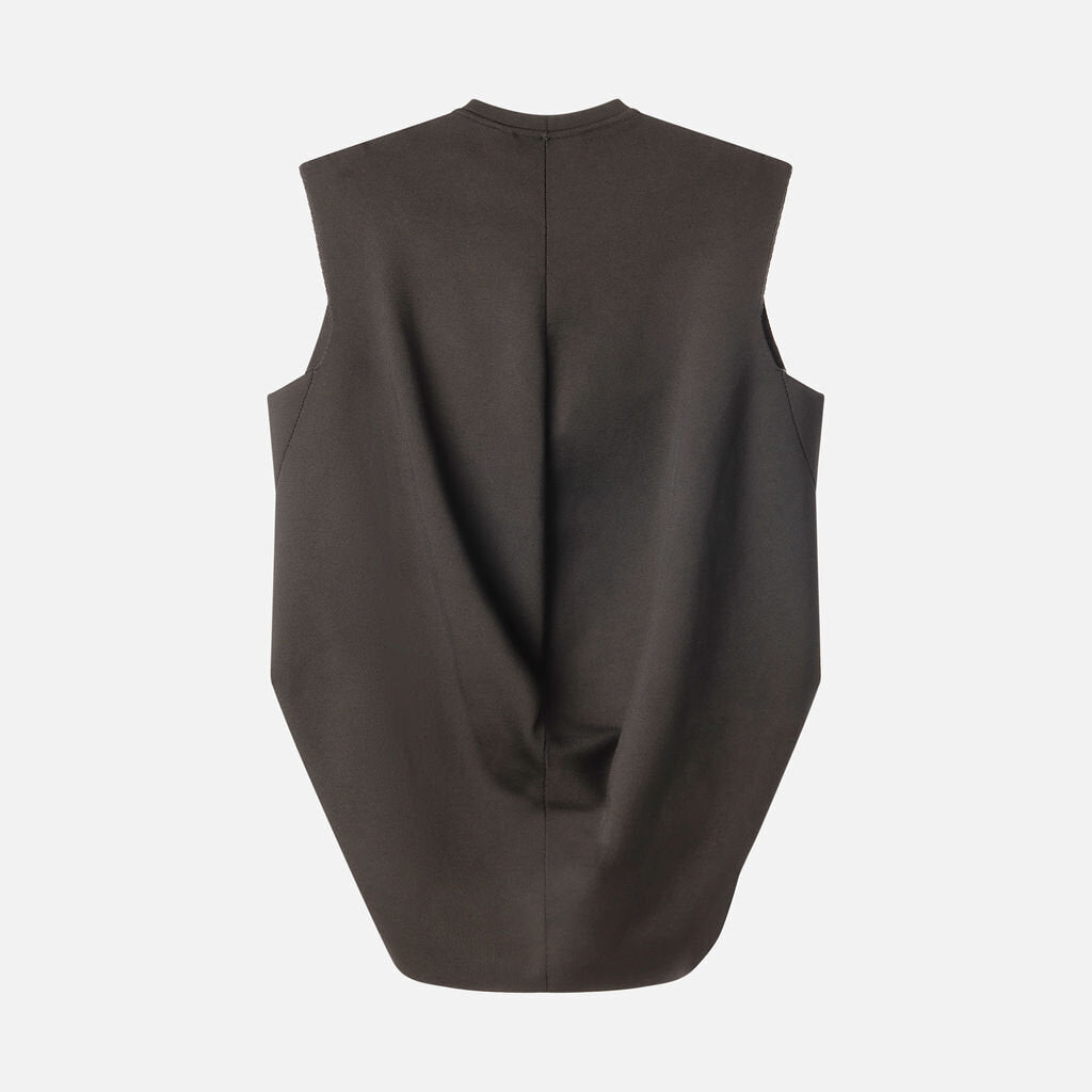 FForme Black Silk & Polyamide Sleeveless Top