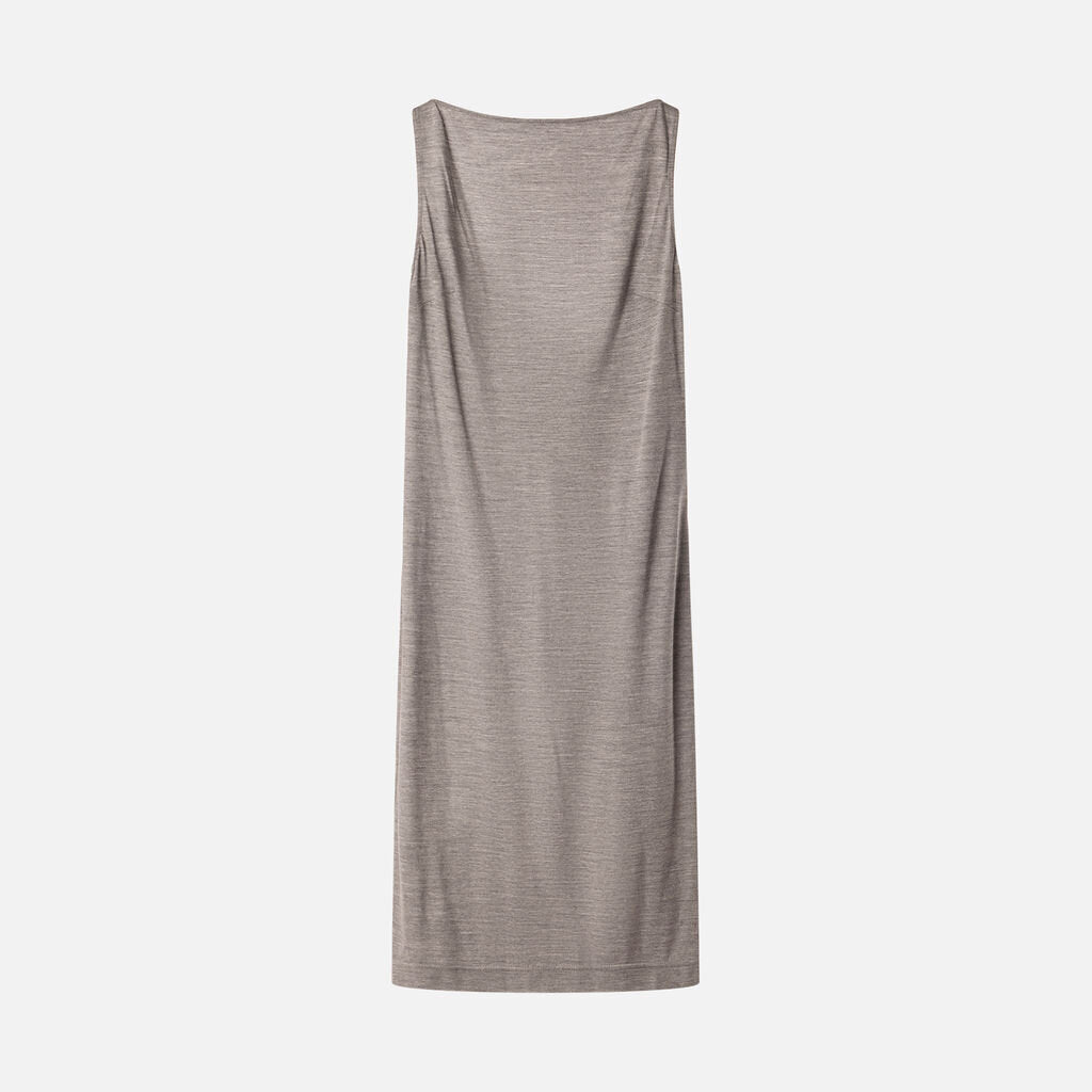 Burberry Gray Wool Dress + Capelet