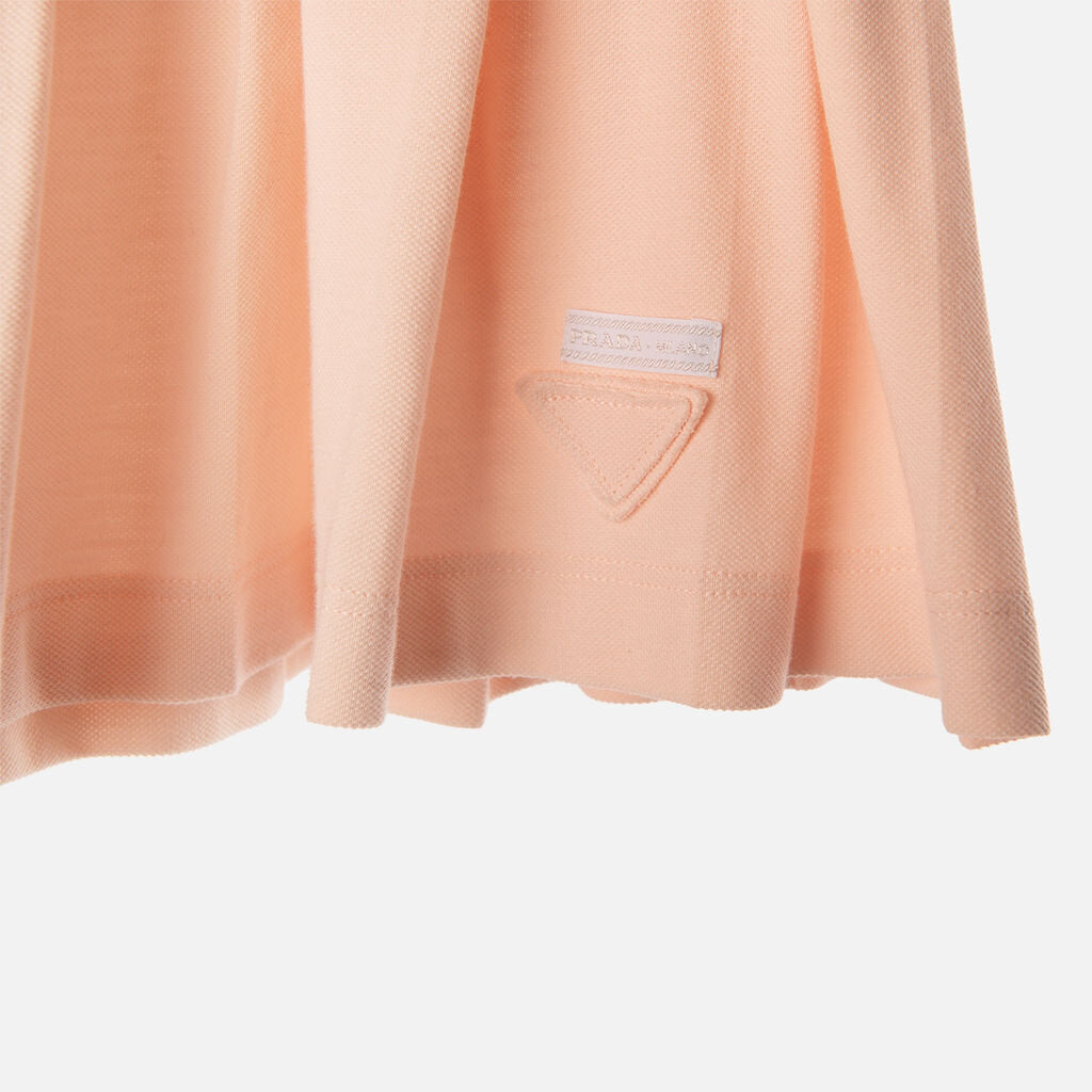 Prada Pink Cotton Pleated Skirt
