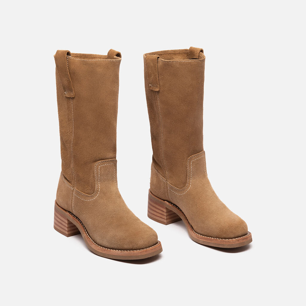 Frye Tan Suede Boot