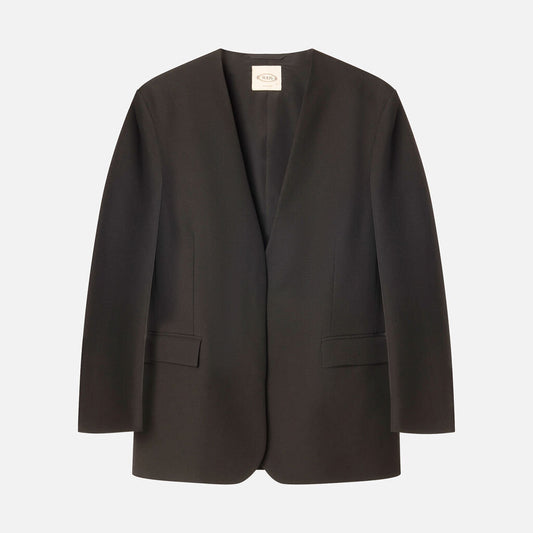 Tods Black Acetate Blend Blazer