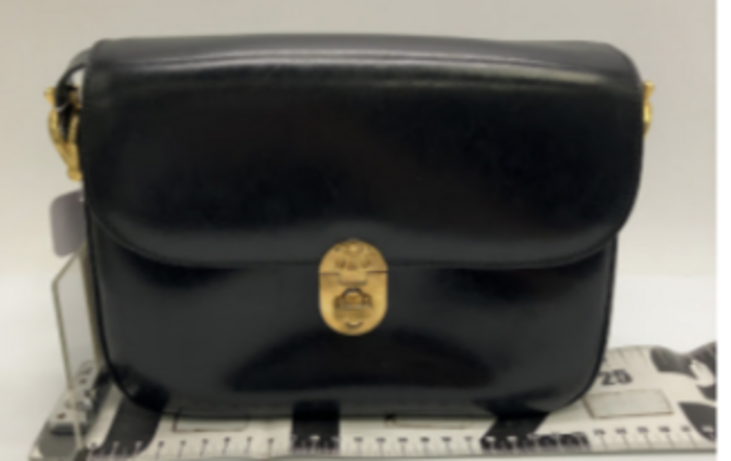 Black Leather Crossbody Camera Bag