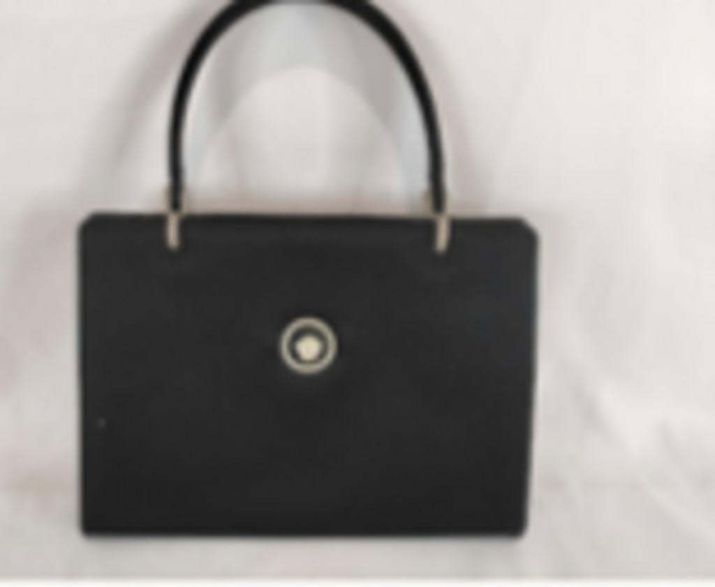 Black Versace Top Handle Bag