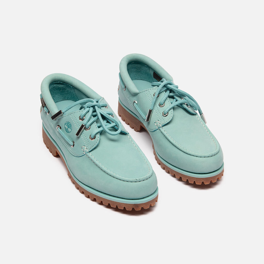 Timberland X Jacquemus Turqoise Leather Boat Shoe