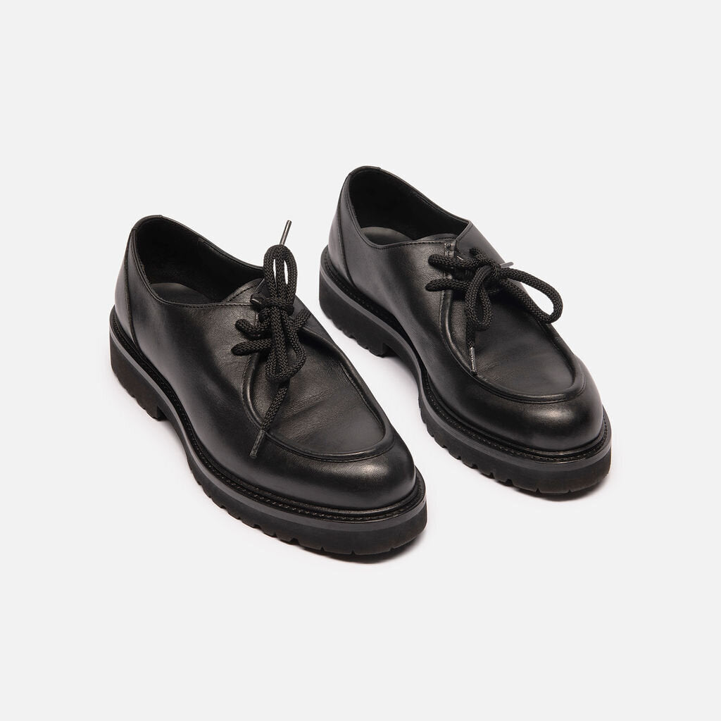 Rupert Sanderson Black Leather Kinston Derby Lace Up