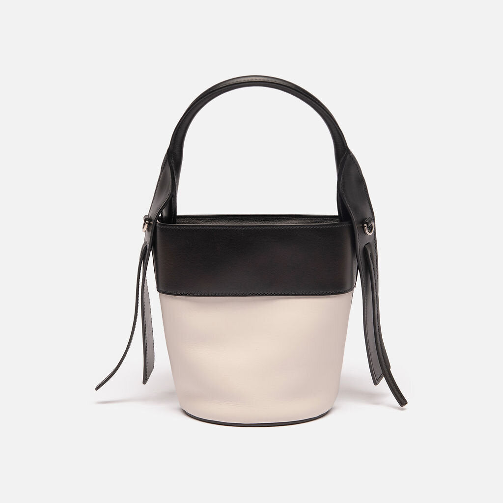Prada Black & White Ouverture Bucket Bag