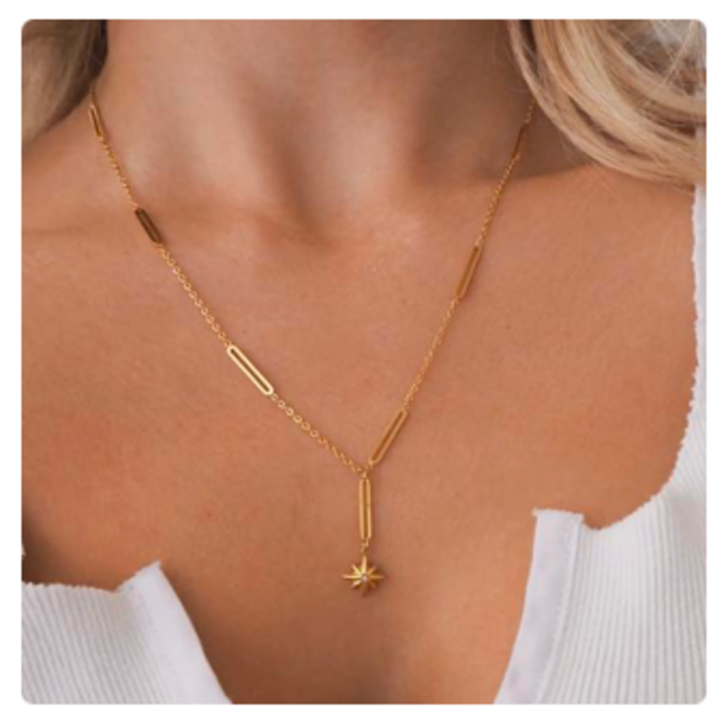 Alessia Necklace YG - 17 - 19'