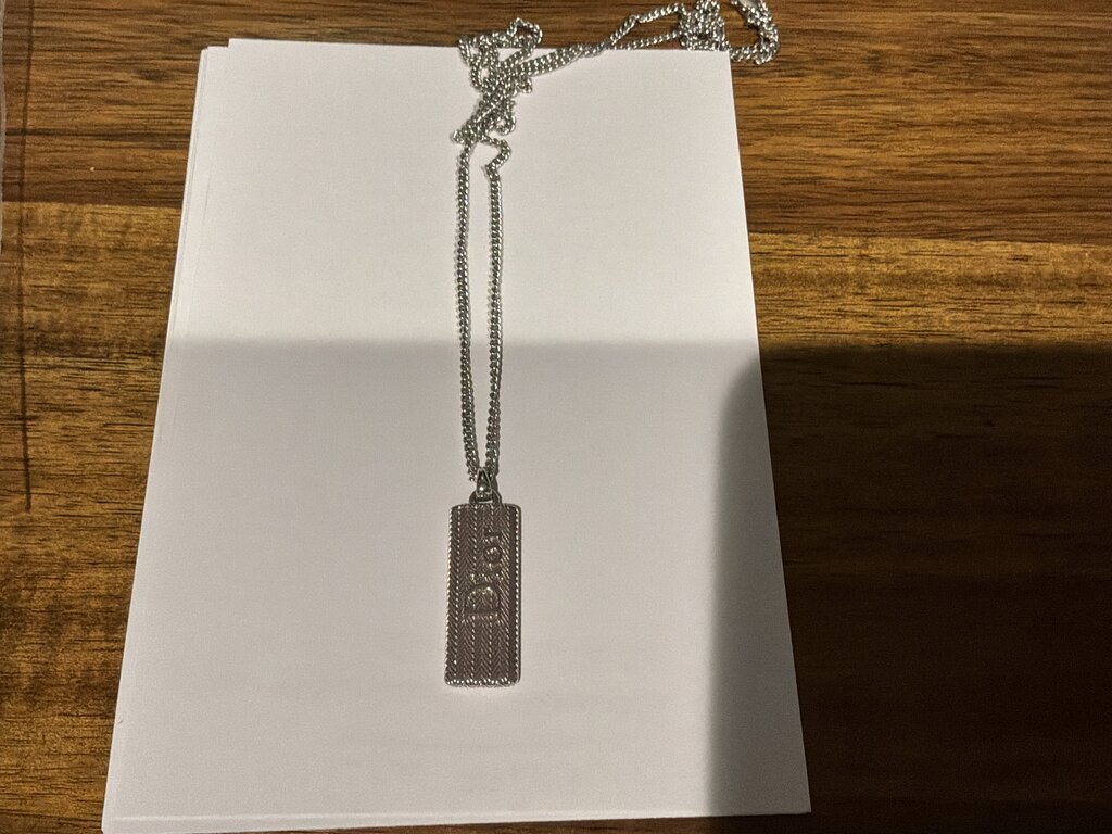 STERLING DOG TAG